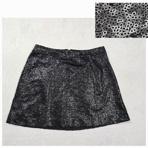 "Decree" mini skirt, sequins party skirt, size M.